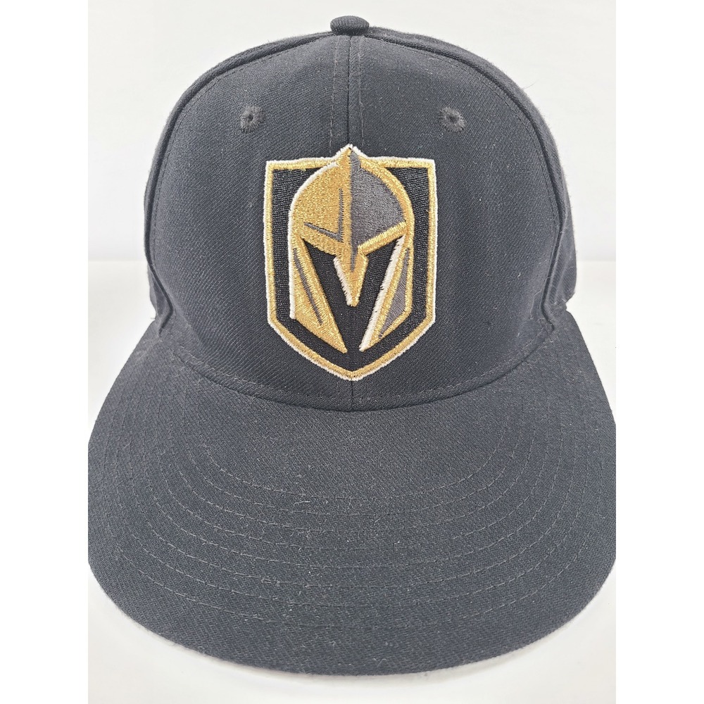Adidas Vegas Golden Knights NHL Fitted Hat‎ Black Vegas Strong Size 7 1/2
